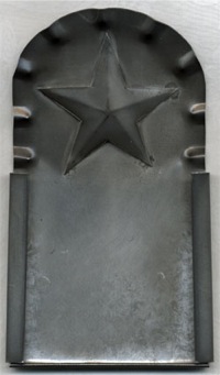 Fluted Star Tin Frame TF06