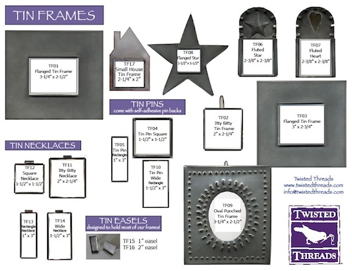 tin frames-retail small