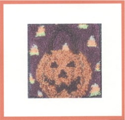 Punch Needle Jack-O-Lantern NP02